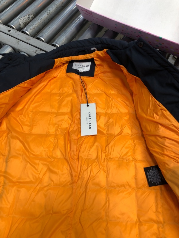 Photo 1 of Cole Haan Signature Men's Down Shirt Jacket Medium Navy