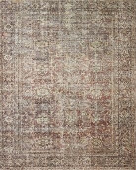 Photo 1 of Amber Lewis x Loloi Georgie 10' x 14' Bordeaux and Antique Area Rug
