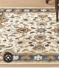 Photo 1 of 6' x 7' Manor multi-color oval rug