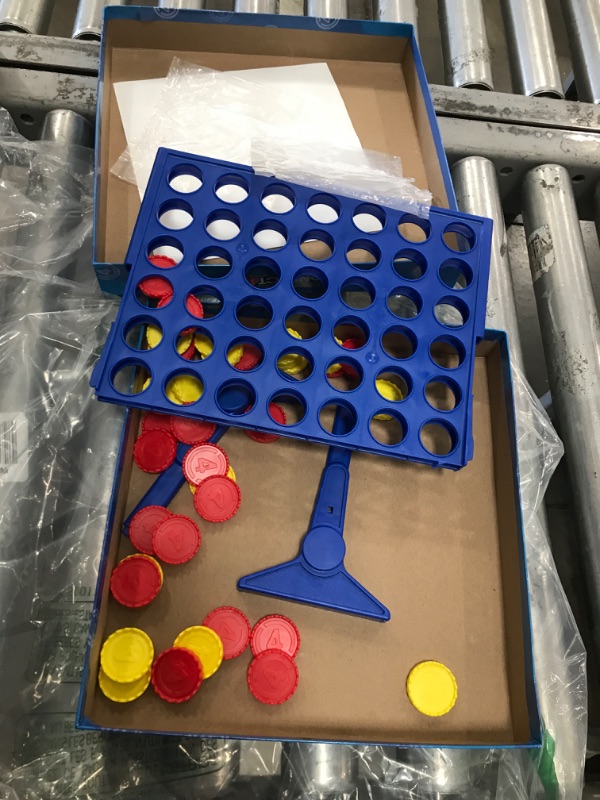 Photo 1 of Connect 4 Classic Grid Board Game, 4 in a Row Game, Strategy Board Games for Kids, 2 Player Board Games for Family and Kids, Ages 6 and Up