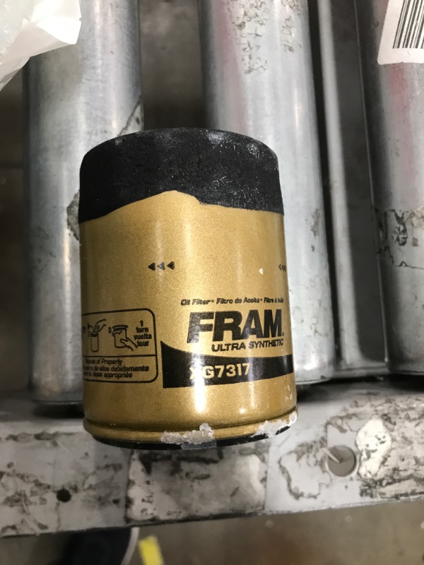 Photo 1 of FRAM Ultra Synthetic Automotive Replacement Oil Filter, Designed for Synthetic Oil Changes Lasting up to 20k Miles, XG7317 with SureGrip (Pack of 1)
