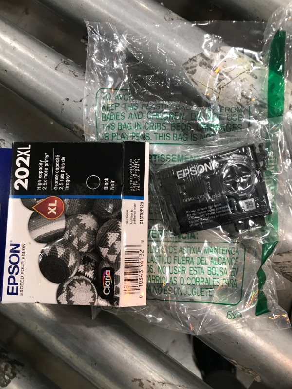 Photo 1 of EPSON T202 Claria -Ink High Capacity Black -Cartridge (T202XL120-S) for select Epson Expression and WorkForce Printers Black Ink
