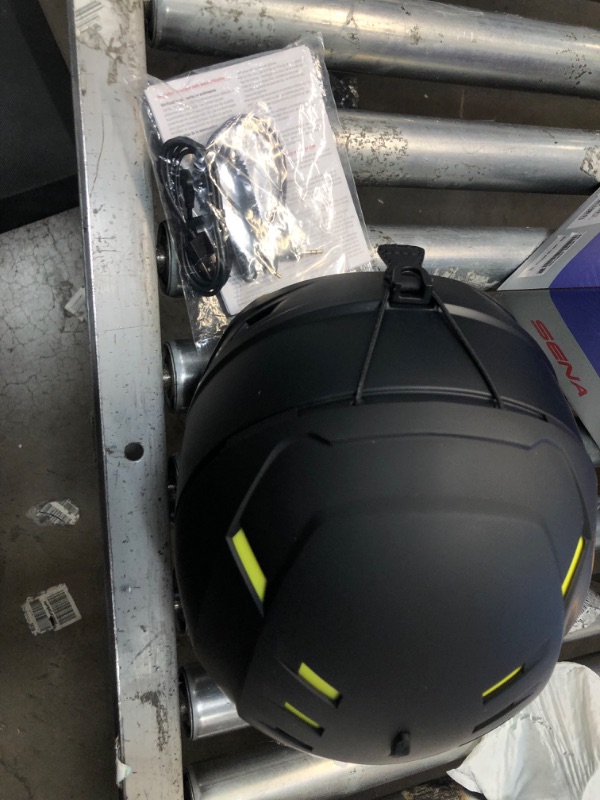 Photo 2 of Sena Latitude Snow Helmet with Built in Speakers and Microphone, Four-Way Bluetooth Intercom, Hands-Free Open Communication, Listen to Music
