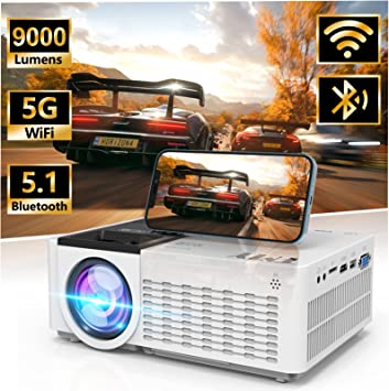 Photo 4 of ***PARTS ONLY** TMY 5G WiFi Projector with Bluetooth 5.1, 9000 Lumens HD Movie Projector, 1080P Supported Mini Projector, Portable Outdoor Projector, Compatible with TV Stick, Phone, Computer, HDMI, USB, AV, TF
