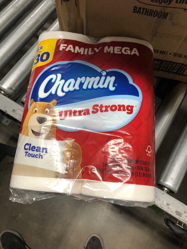 Photo 2 of Charmin Ultra Strong Clean Touch, Toilet Paper, 6 Count (Pack of 1)
