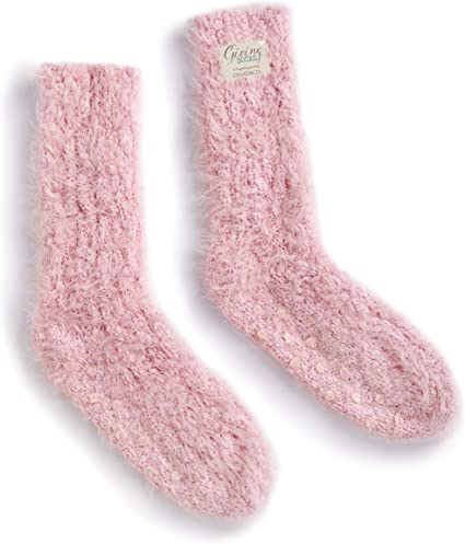 Photo 1 of DEMDACO Fuzzy Women's One Size Polyester Blend Crew Style Gift Boxed Giving Socks
