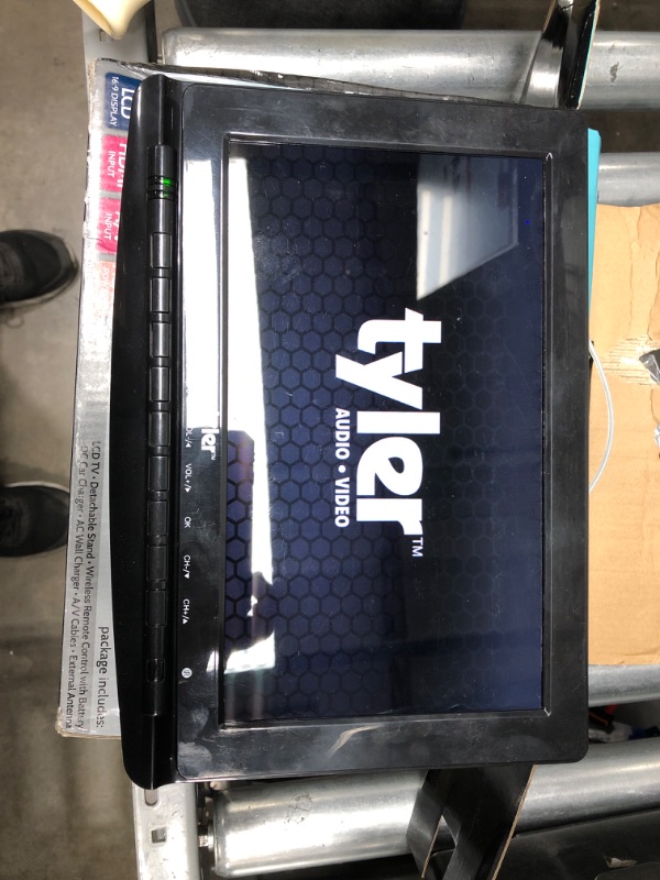 Photo 3 of Tyler TTV706 10” Portable Widescreen 1080P LCD TV with Detachable Antennas, HDMI, USB, RCA, FM Radio, Built in Digital Tuner, AV Inputs, AC/DC, (3) Antennas, and Remote Control