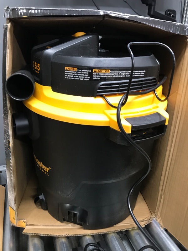 Photo 2 of **missing wheels**
Vacmaster Professional - Professional Wet/Dry Vac, 12 Gallon, Beast Series, 5.5 HP 2-1/2" Hose (VJH1211PF0201) , Black 12 Gallon Wet/Dry Vac