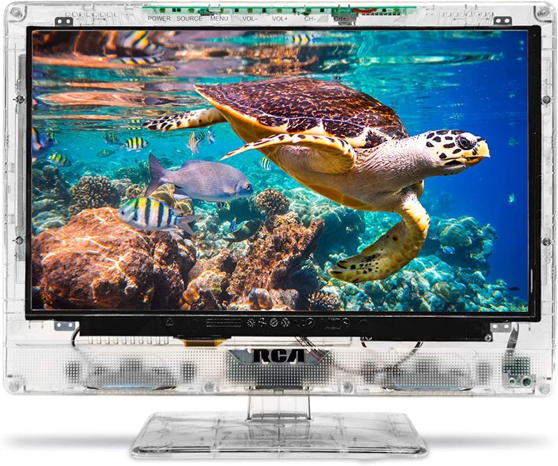 Photo 1 of RCA 15” Clearview HDTV | J15SE820 Transparent LED HD Television, High Resolution Wide Screen Monitor w/HDMI, VGA, Including Full Function Remote.
