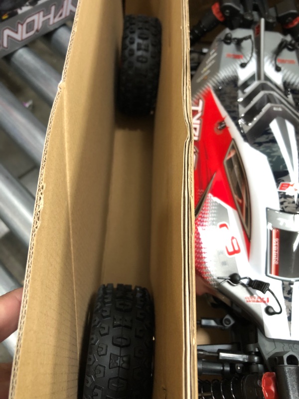 Photo 6 of ARRMA 1/8 Typhon 4X4 V3 3S BLX Brushless Buggy RC Truck RTR (Transmitter and Receiver Included, Batteries and Charger Required), Red, ARA4306V3