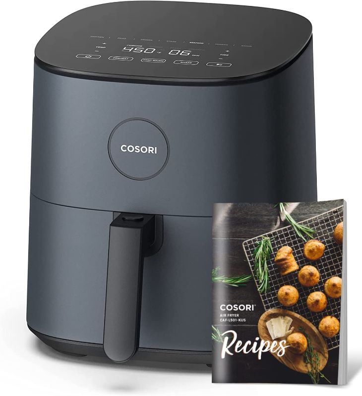 Photo 1 of  TESTED POWER DID COME ON COSORI Air Fryer, 5 Quart Compact Oilless Oven, 30 Recipes, Up to 450?, Dark Grey & Air Fryer Accessories, Set of 6 Fit for Most 5.8Qt and Larger Oven...
