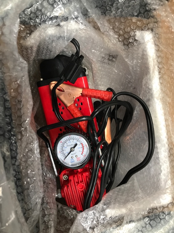Photo 4 of ***PARTS ONLY*** MESHUBA Twin Cylinder Air Compressor Portable Heavy Duty Tire Inflator with Digital LCD Gauge and Emergency LED Light 12V DC 150 PSI Car Pump Auto Shut-Off...

