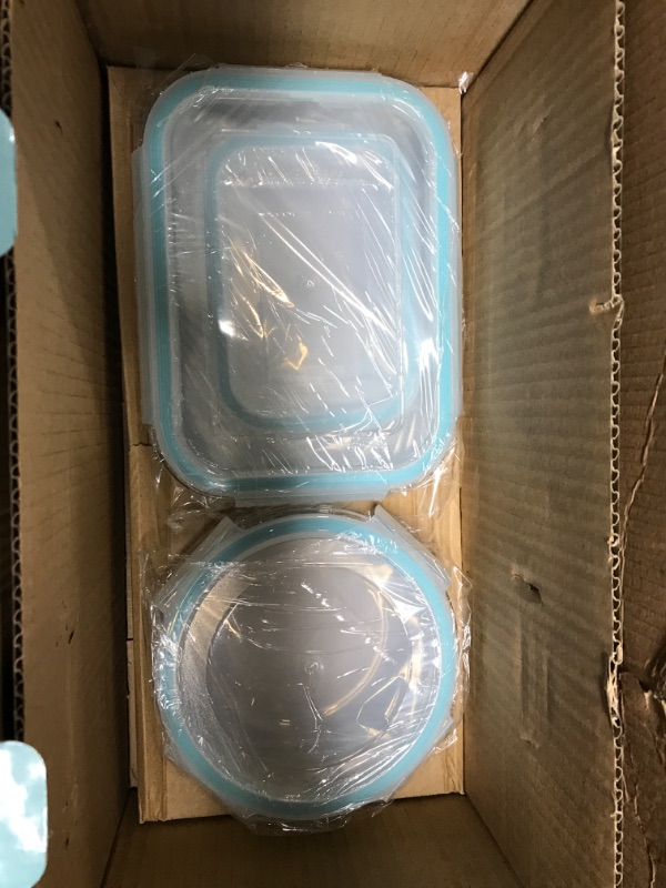 Photo 4 of S SALIENT 18 Piece Glass Food Storage Containers with Lids, Glass Meal Prep Containers, Glass Containers for Food Storage with Lids, BPA Free & Leak Proof (9 lids & 9 Containers)
