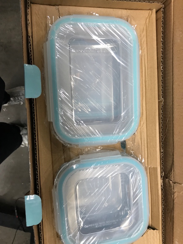 Photo 2 of S SALIENT 18 Piece Glass Food Storage Containers with Lids, Glass Meal Prep Containers, Glass Containers for Food Storage with Lids, BPA Free & Leak Proof (9 lids & 9 Containers)
