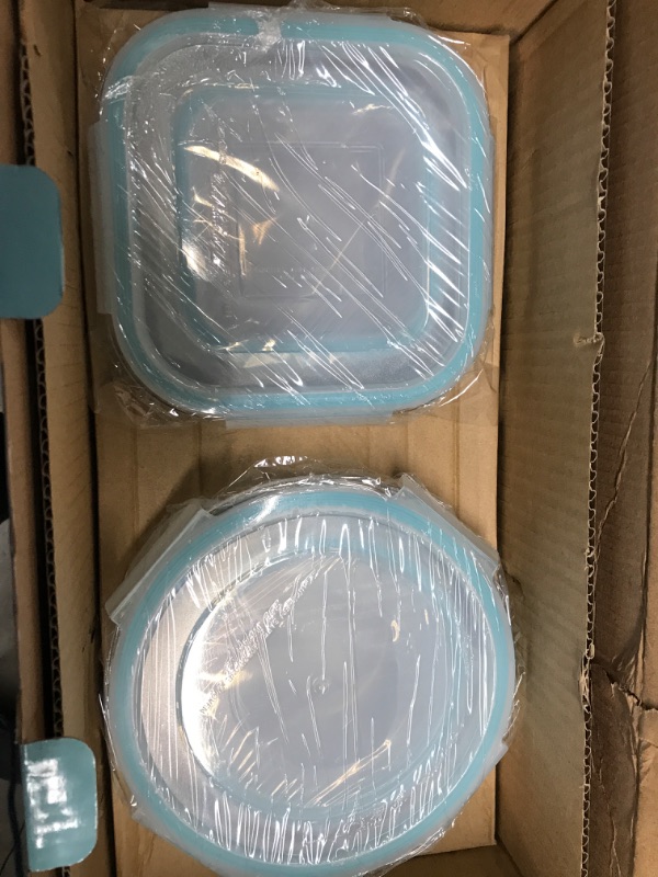 Photo 3 of S SALIENT 18 Piece Glass Food Storage Containers with Lids, Glass Meal Prep Containers, Glass Containers for Food Storage with Lids, BPA Free & Leak Proof (9 lids & 9 Containers)
