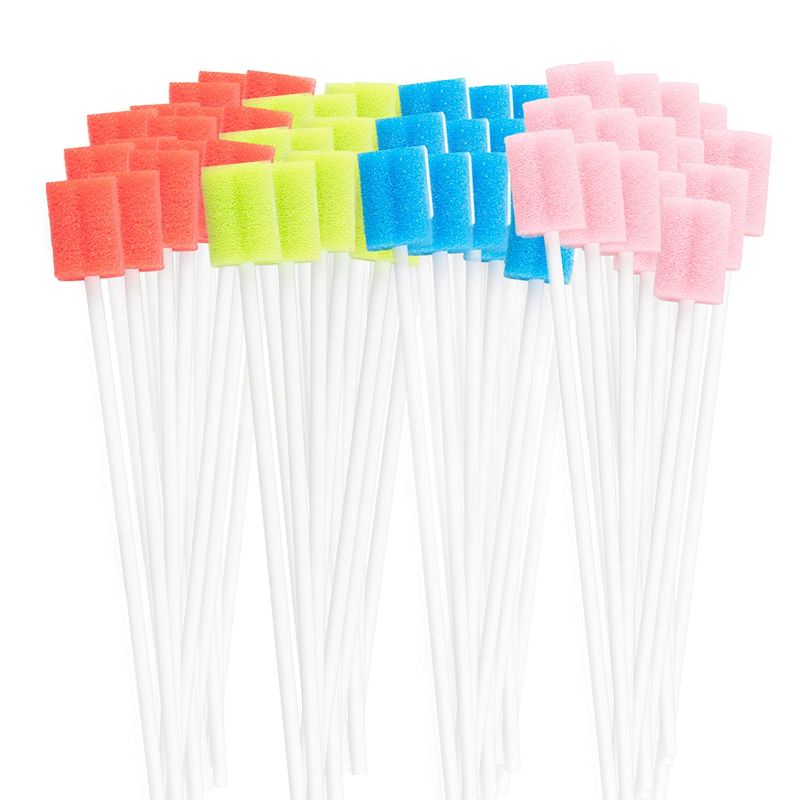 Photo 1 of Disposable Oral Sponge Swabs: 260 Disposable Mouth Sponges on a Stick - Individually Wrapped Dental Toothettes for Elderly, Dry Mouth, and Every Day Oral Care - Sterile, Untreated, Unflavored
