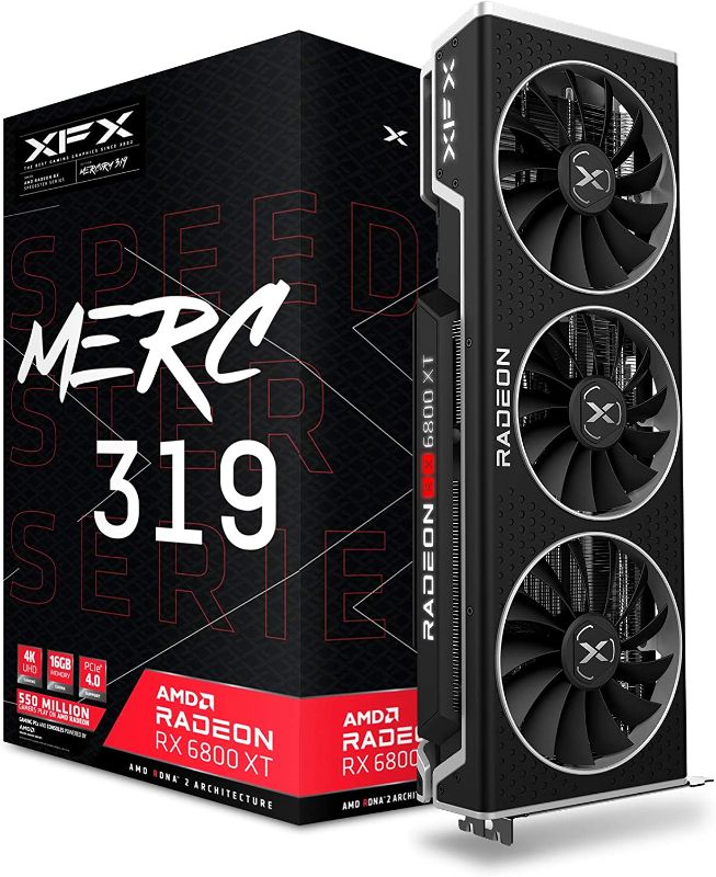 Photo 1 of XFX Speedster MERC319 AMD Radeon RX 6800 XT CORE Gaming Graphics Card with 16GB GDDR6 HDMI 3xDP RX-68XTALFD9
