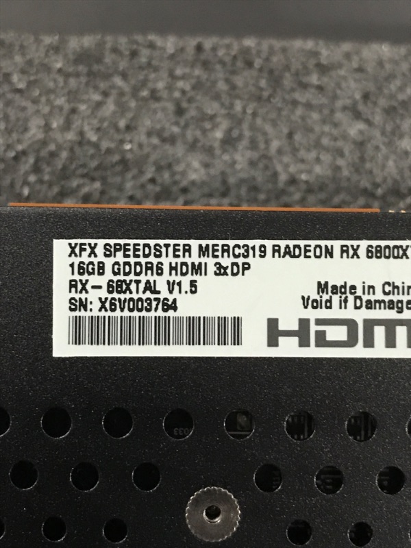 Photo 6 of XFX Speedster MERC319 AMD Radeon RX 6800 XT CORE Gaming Graphics Card with 16GB GDDR6 HDMI 3xDP RX-68XTALFD9
