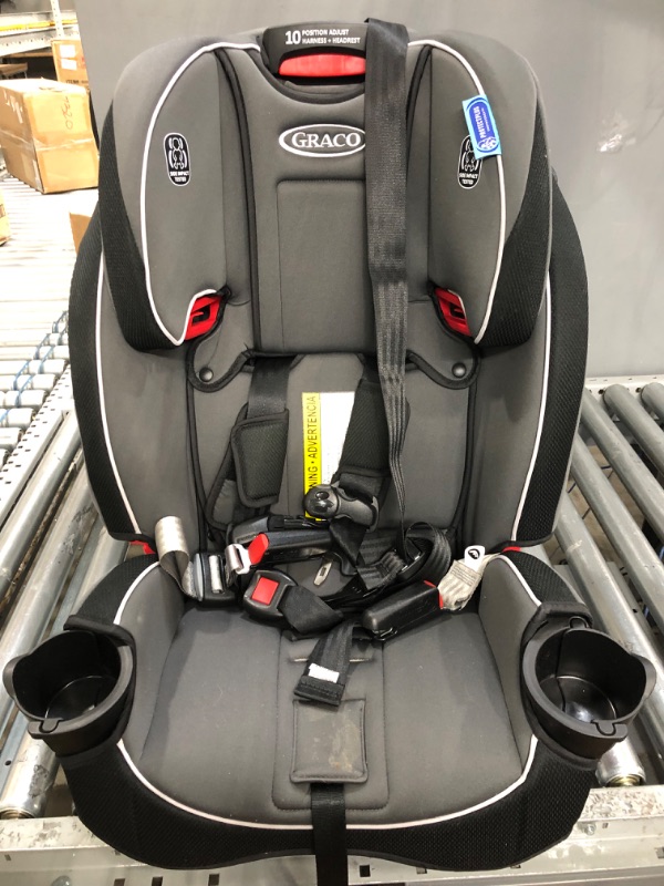 Photo 2 of Graco SlimFit 3 in 1 Car Seat, Slim & Comfy Design Saves Space in Your Back Seat, Annabelle, 1 Count (Pack of 1) SlimFit Annabelle