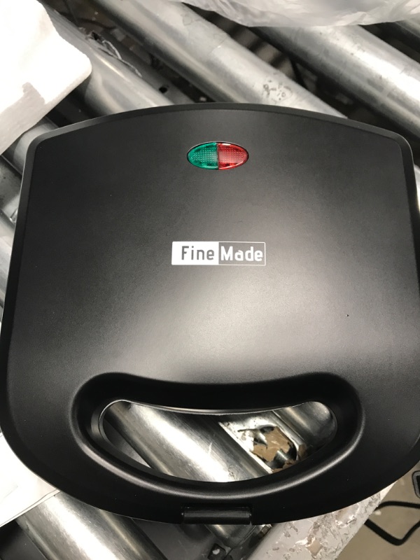 Photo 2 of *** POWERS ON *** FineMade Mini Pancakes Maker Machine with Non Stick Plates, Small Pancake Griddle, Makes 8 x 2” Tiny Pancakes, Ideal for Breakfast, Snacks, Desserts and More