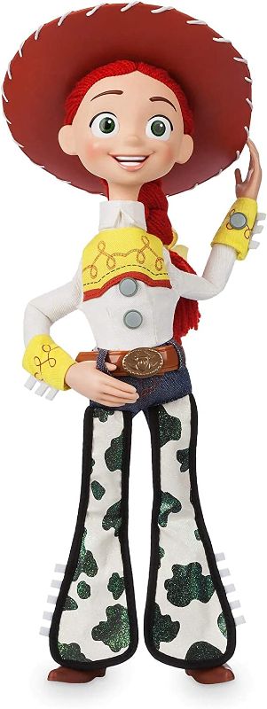 Photo 1 of Disney Store Official Jessie Interactive Talking Action Figure from Toy Story, 15 Inches, Features 10+ English Phrases & Sounds, Interacts with Other Figures and Toys, Removable Hat, Ages 3+
