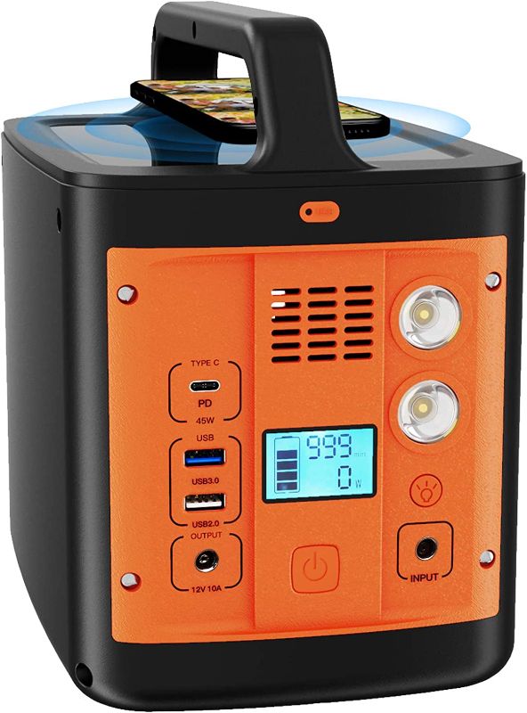 Photo 1 of WESTLEY Portable Power Station 298Wh/92800mAh, Solar Outdoor Generator with AC(110V, 200W)/ DC/ USB/ Type-C/ SOS Light, Backup Battery for Camping, Traveling, Hunting | WT300Y
