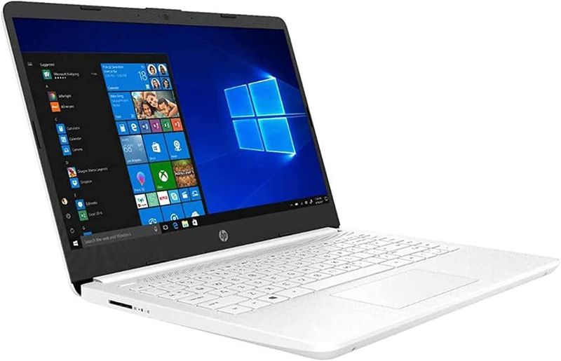 Photo 1 of HP 2022 Stream 14" HD Laptop, Intel Celeron N4020 Dual-core Processor, 4GB DDR4 RAM, 64GB eMMC, Intel HD Graphics,   HDMI, Windows 10S, White, 32GB SnowBell 