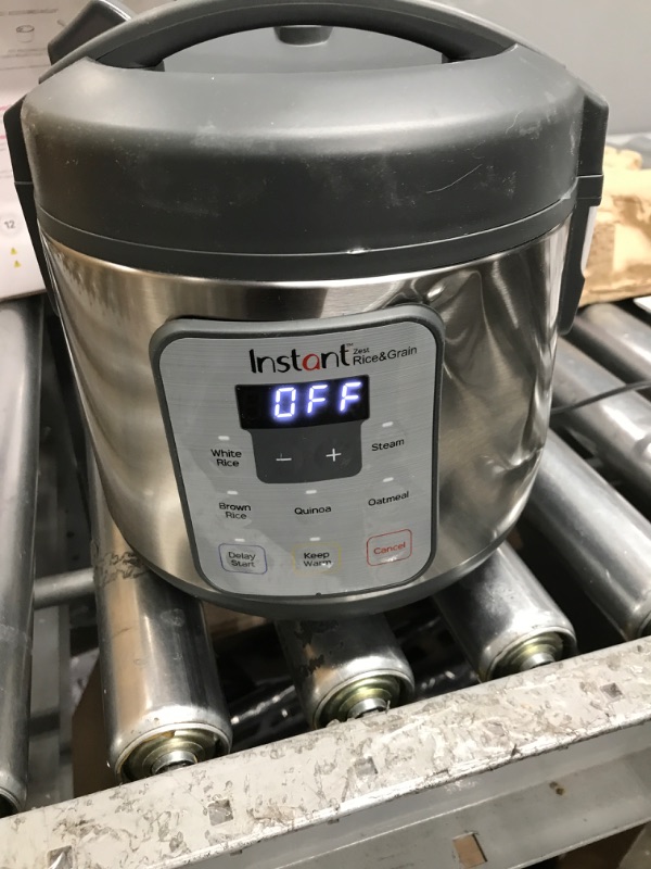 Photo 2 of  tested power did come on Instant Zest 8 Cup One Touch Rice Cooker, From the Makers of Instant Pot, Steamer, Cooks Rice, Grains, Quinoa and Oatmeal, No Pressure Cooking Functionality 8-Cup Zest