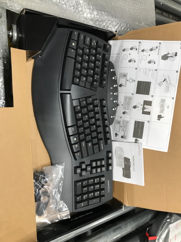 Photo 1 of Wireless Ergonomic Keyboard with Gel Wrist Rest Bundle