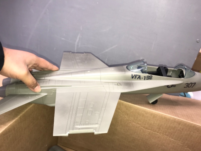 Photo 3 of Click N’ Play Military Air Force F/A 18 Super Hornet Fighter Jet, 16 Piece Play Set with Accessories - Army Action Figures, Missiles, and More, Toy Jets for Boys 6+