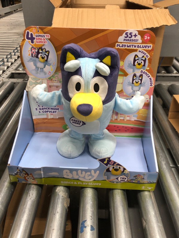 Photo 2 of Bluey Dance and Play 14" Animated Plush | Over 55 Phrases and Songs, Multicolor
