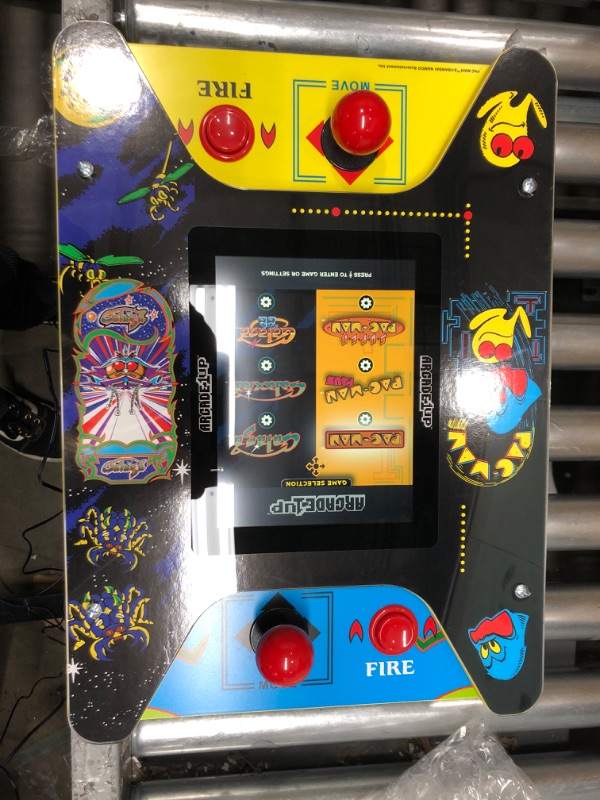 Photo 3 of *Tested* Arcade1Up - Pac-Man/Galaga Head To Head Counter-Cade 2 Player