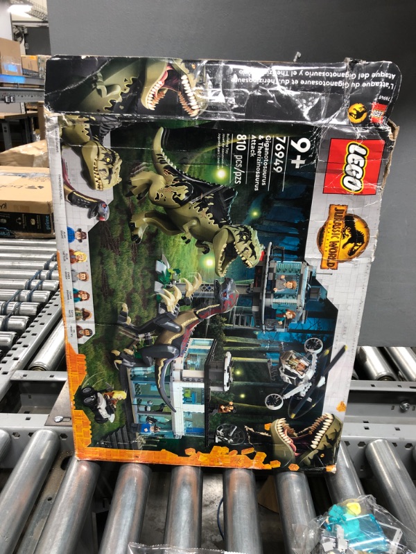 Photo 6 of *Damaged Box* LEGO Jurassic World Dominion Giganotosaurus & Therizinosaurus Attack 76949 Building Toy Set for Kids, Boys, and Girls Ages 9+ (810 Pieces) Frustration-Free Packaging