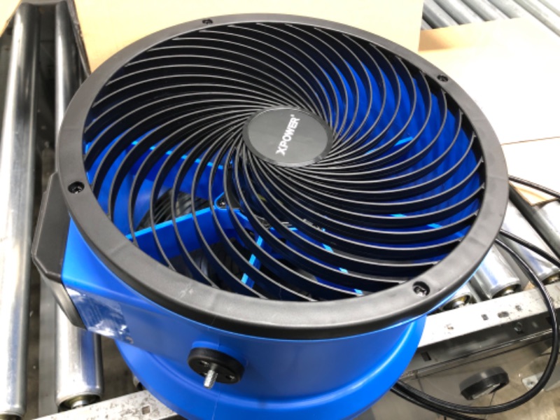 Photo 3 of *Tested* XPOWER FC-300 Heavy Duty Industrial High Velocity Whole Room Air Mover Air Circulator Utility Shop Floor Fan, Variable Speed, Timer, 14 inch, 2100 CFM FC-300 - 2100 CFM