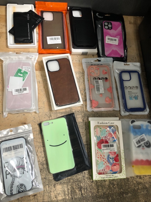 Photo 1 of 12 Pack I Phone 7-8, 12, 13, 14 pro/max Multi Colored Cases 