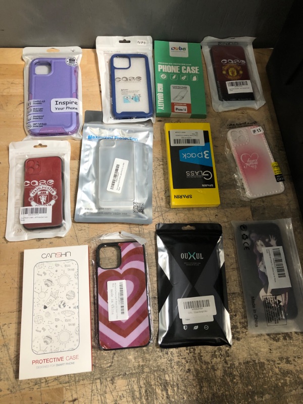 Photo 1 of 12 Pack Assorted Multi Colored Cases and Screen Protectors 