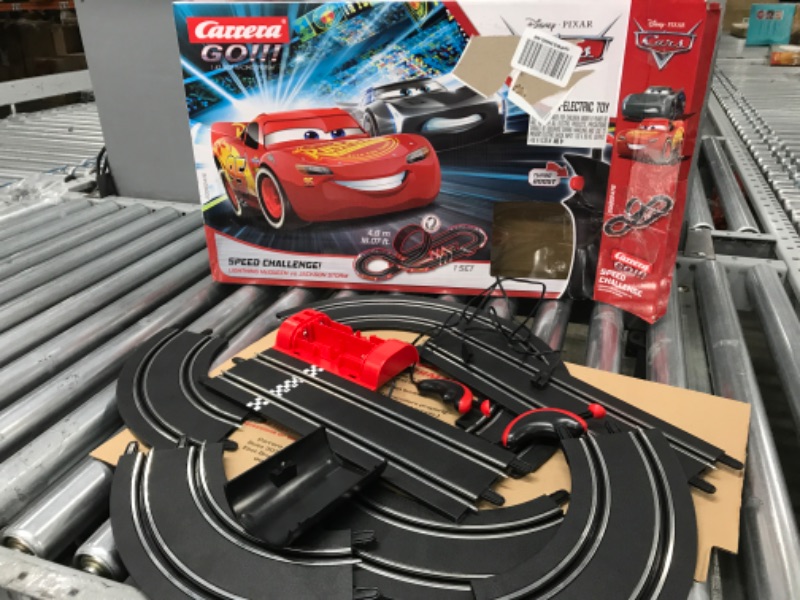 Photo 2 of Carrera GO 62476 Disney Pixar Cars Speed Challenge Electric Slot Car Racing Track Set 1:43 Scale Disney Cars Speed Challenge