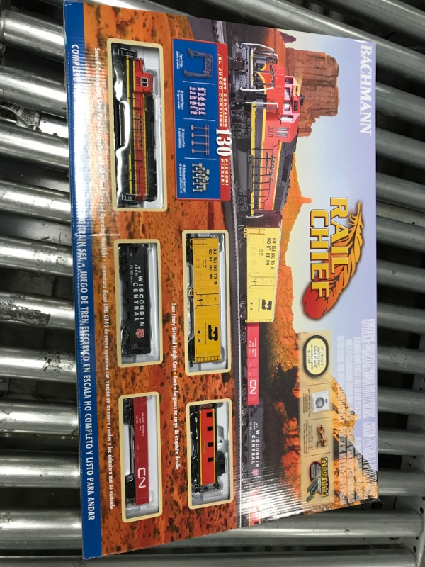 Photo 2 of Bachmann Trains - Rail Chief Ready To Run 130 Piece Electric Train Set - HO Scale