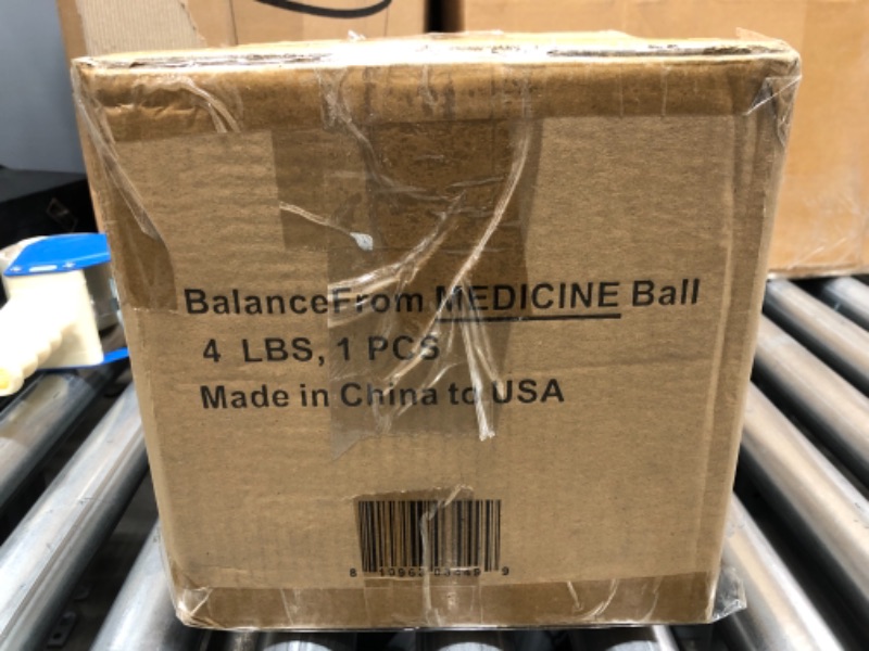 Photo 1 of BalanceFrom Workout Exercise Fitness Weighted Medicine Ball, Wall Ball and Slam Ball 4 Pounds Medicine Ball