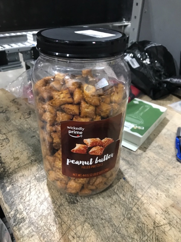 Photo 2 of BEST USED BY 01/31/2023 Amazon Fresh - Peanut Butter Filled Pretzels 44 oz