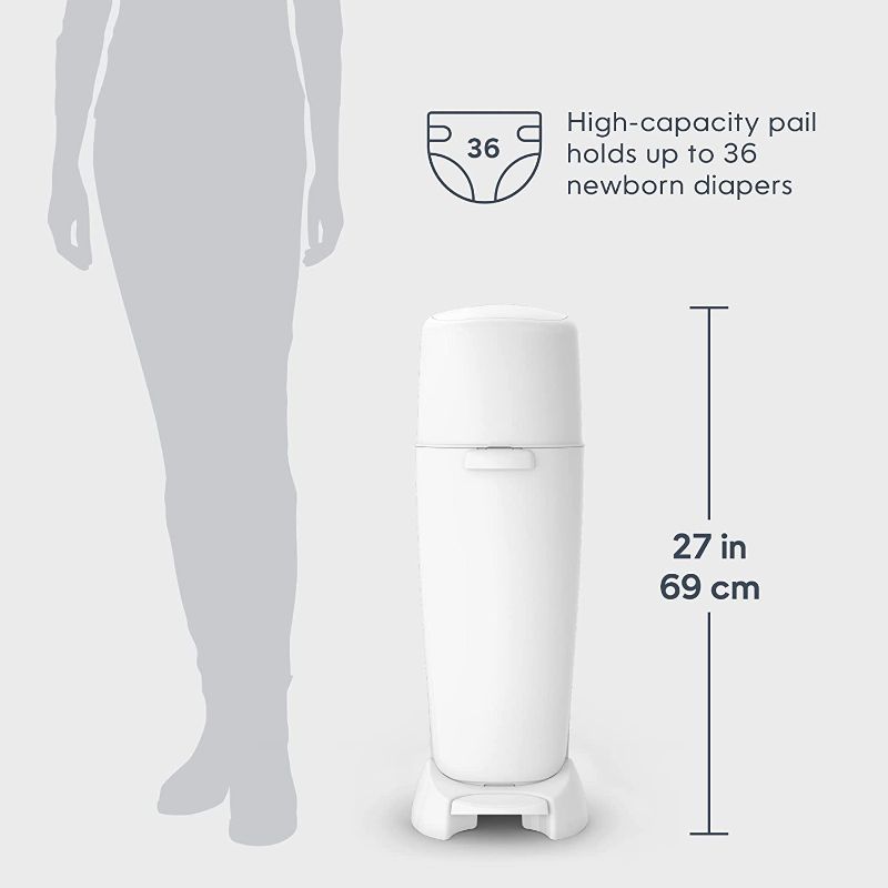 Photo 1 of 
Diaper Genie Complete Diaper Pail (White)