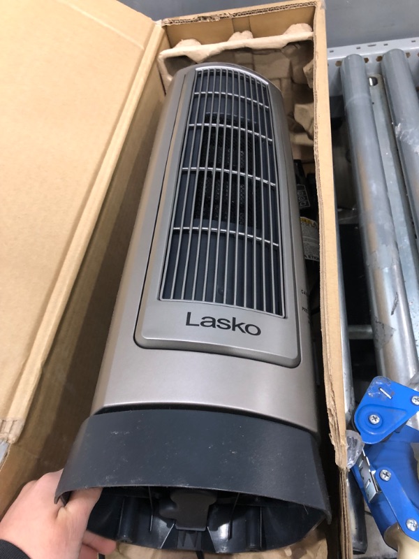 Photo 3 of Lasko 1500W Digital Ceramic Space Heater with Remote, 755320, Silver