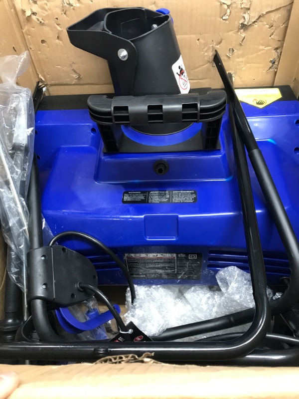 Photo 4 of 22 in. 15 Amp Electric Snow Blower with Dual LED Lights and Cover