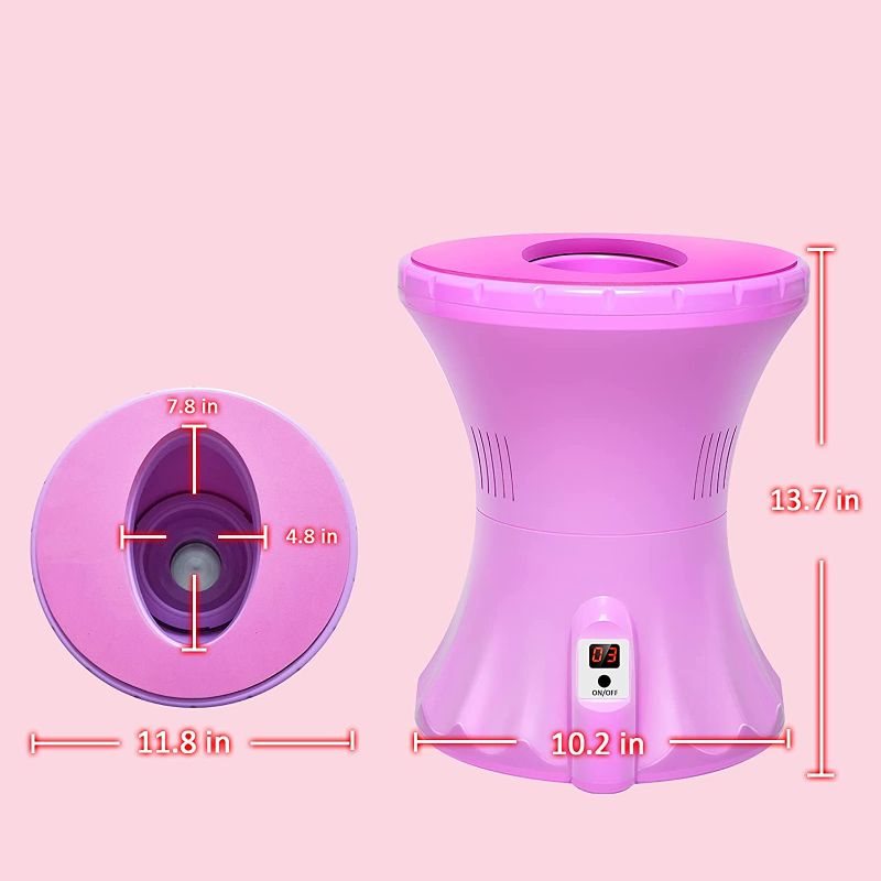 Photo 1 of Yoni Steam Seat Kit - Electric V Steam Chair with Vaginal Steaming Herbs(4 oz/6 Steams)for V Cleansing & Detox,Menstrual Support,Feminine Odor,Postpartum Care,Rejuvenate & Heal,Women Home Spa(Purple)
