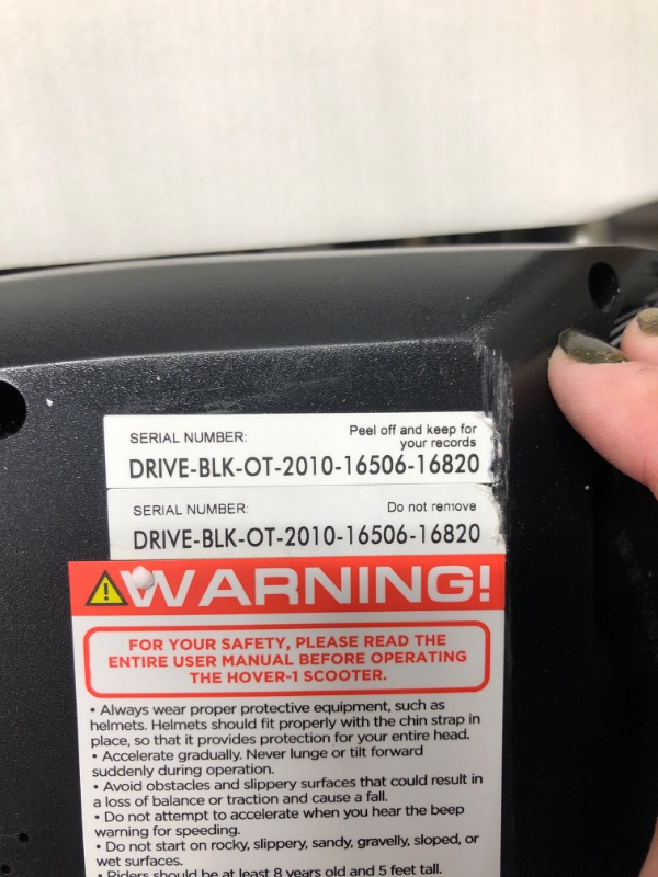 Photo 3 of ***TESTED WORKING; OPEN LIKE NEW*** Hover-1 Drive Electric Hoverboard | 7MPH Top Speed, 3 Mile Range, Long Lasting Lithium-Ion Battery, 6HR Full-Charge, Path Illuminating LED Lights Black