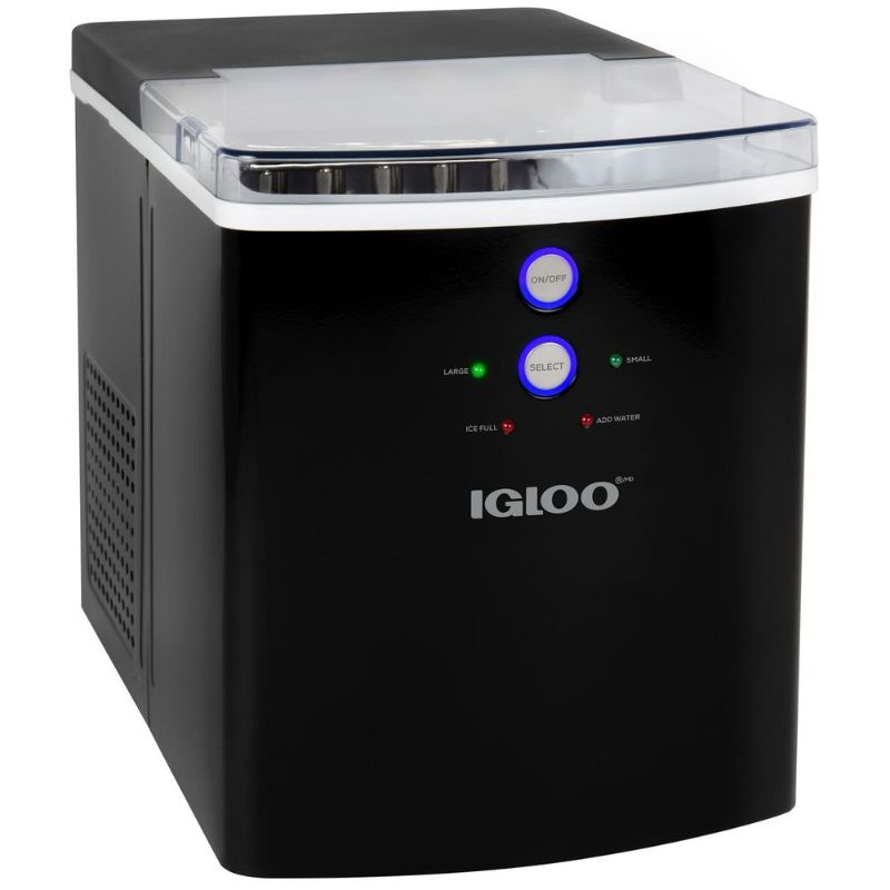 Photo 1 of Igloo IGLICEB33BK 33-Pound Automatic Portable Countertop Ice Maker Machine Black
