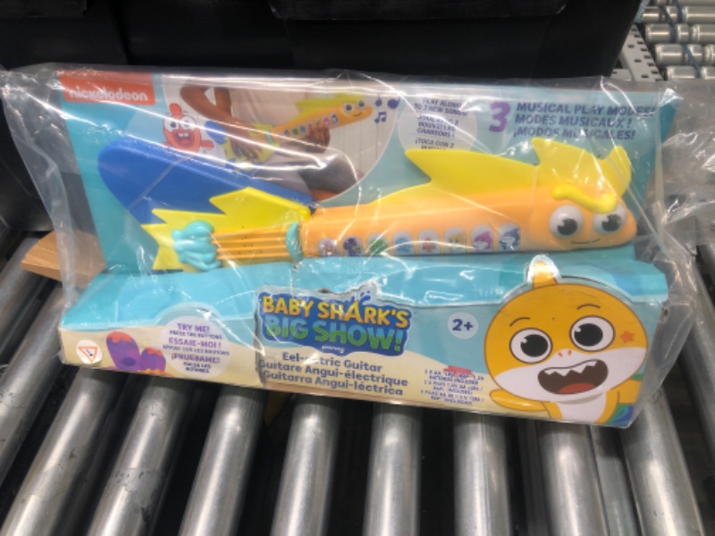 Photo 1 of Baby Shark's Big Show! EEL-ectric Guitar – Interactive Musical Toys for Toddlers – Lights and Sounds Toy Guitar