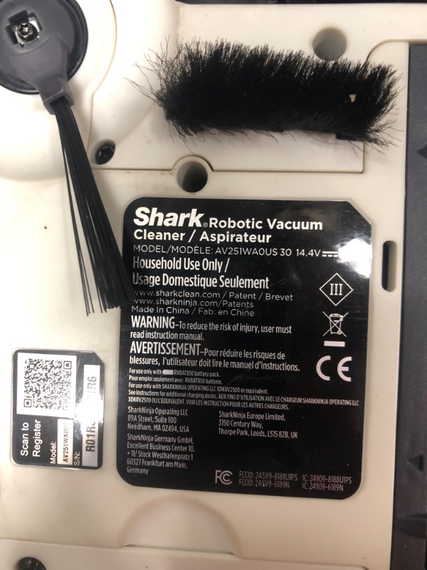 Photo 1 of Shark AV2511AE AI Ultra Robot Vacuum, with Matrix Clean, Home Mapping, 60-Day Capacity Bagless Self Empty Base, Perfect for Pet Hair, Wifi, Compatible with Alexa, Black/Silver 60-Day Capacity + 2nd Generation