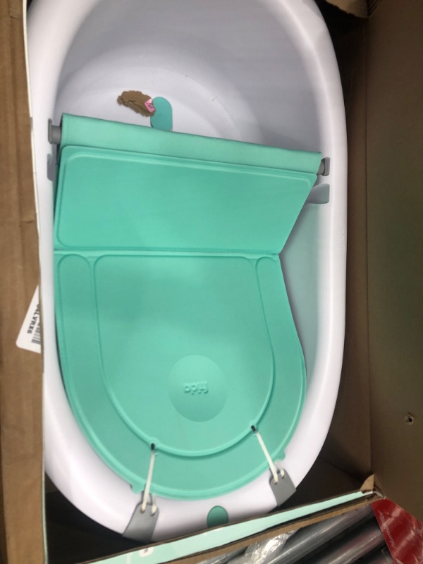 Photo 2 of 4-in-1 Grow-with-Me Bath Tub by Frida Baby Transforms Infant Bathtub to Toddler Bath Seat with Backrest for Assisted Sitting in Tub