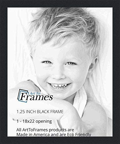 Photo 1 of 18x22 inch Black Picture Frame, WOMFRBW72079-18x22
